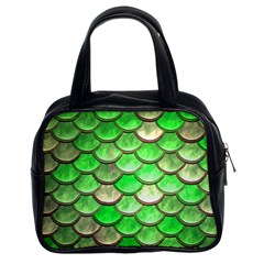 Green Mermaid Scale Classic Handbag (Two Sides)