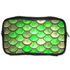 Green Mermaid Scale Toiletries Bag (One Side)