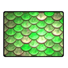 Green Mermaid Scale Fleece Blanket (Small)