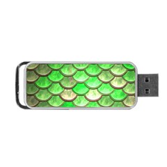 Green Mermaid Scale Portable USB Flash (Two Sides)