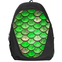 Green Mermaid Scale Backpack Bag