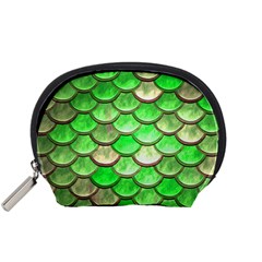 Green Mermaid Scale Accessory Pouch (Small)