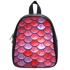 Red Mermaid Scale School Bag (small) by snowwhitegirl