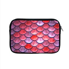 Red Mermaid Scale Apple Macbook Pro 15  Zipper Case by snowwhitegirl