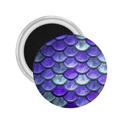 Blue Purple Mermaid Scale 2 25  Magnets by snowwhitegirl