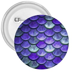 Blue Purple Mermaid Scale 3  Buttons by snowwhitegirl