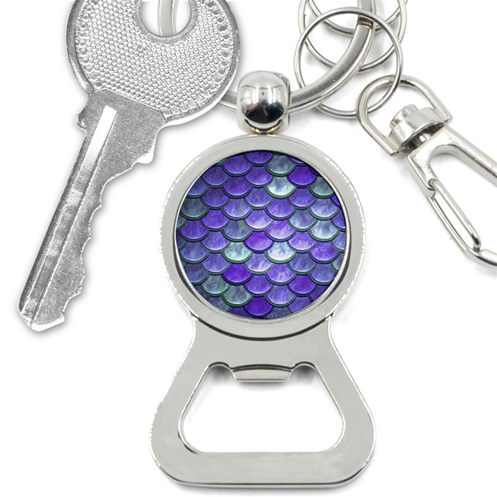 Blue Purple Mermaid Scale Bottle Opener Key Chains