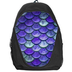 Blue Purple Mermaid Scale Backpack Bag by snowwhitegirl