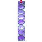 Blue Purple Mermaid Scale Large Book Marks Front