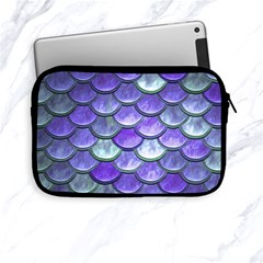 Blue Purple Mermaid Scale Apple Ipad Mini Zipper Cases by snowwhitegirl