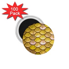 Yellow  Mermaid Scale 1 75  Magnets (100 Pack)  by snowwhitegirl