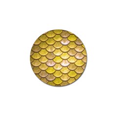 Yellow  Mermaid Scale Golf Ball Marker by snowwhitegirl