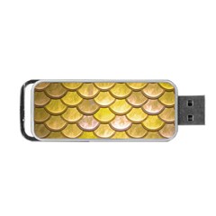 Yellow  Mermaid Scale Portable Usb Flash (two Sides) by snowwhitegirl