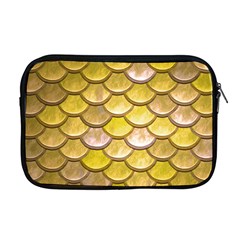 Yellow  Mermaid Scale Apple Macbook Pro 17  Zipper Case by snowwhitegirl