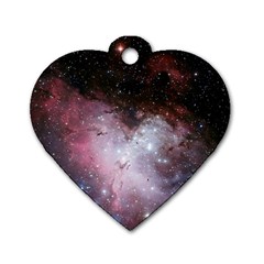 Nebula Dog Tag Heart (one Side) by snowwhitegirl