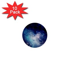 Nebula Blue 1  Mini Buttons (10 Pack)  by snowwhitegirl