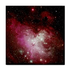 Nebula Red Tile Coasters by snowwhitegirl