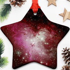 Nebula Red Ornament (star) by snowwhitegirl