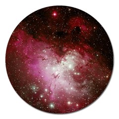 Nebula Red Magnet 5  (round)