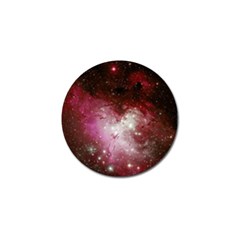 Nebula Red Golf Ball Marker