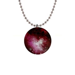 Nebula Red Button Necklaces by snowwhitegirl