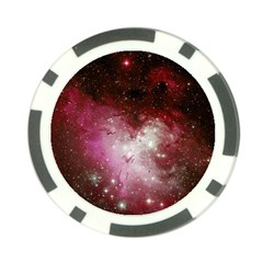 Nebula Red Poker Chip Card Guard by snowwhitegirl