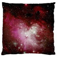 Nebula Red Large Cushion Case (one Side) by snowwhitegirl