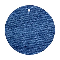 Blue Denim Ornament (round) by snowwhitegirl