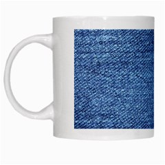 Blue Denim White Mugs by snowwhitegirl