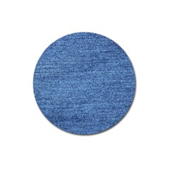 Blue Denim Magnet 3  (round)