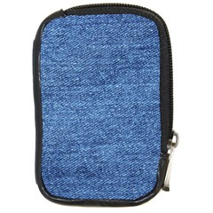 Blue Denim Compact Camera Leather Case by snowwhitegirl