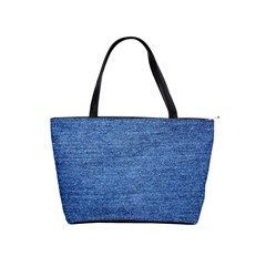 Blue Denim Classic Shoulder Handbag by snowwhitegirl