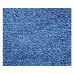 Blue Denim Double Sided Flano Blanket (small)  by snowwhitegirl