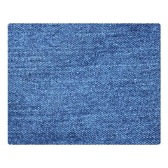 Blue Denim Double Sided Flano Blanket (large)  by snowwhitegirl