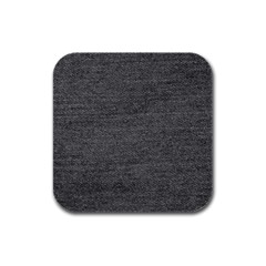 Black Denim Rubber Square Coaster (4 Pack)  by snowwhitegirl