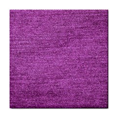 Purple Denim Tile Coasters