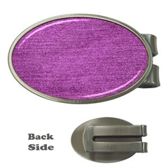 Purple Denim Money Clips (oval)  by snowwhitegirl