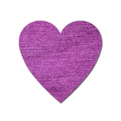 Purple Denim Heart Magnet by snowwhitegirl