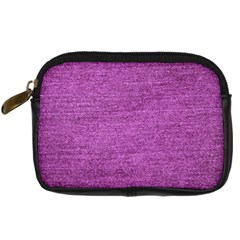 Purple Denim Digital Camera Leather Case by snowwhitegirl