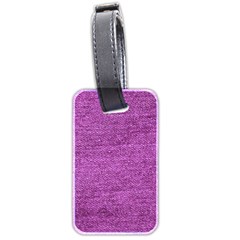 Purple Denim Luggage Tags (two Sides) by snowwhitegirl