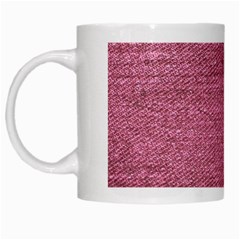 Pink  Denim White Mugs by snowwhitegirl