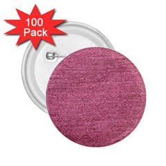 Pink  Denim 2 25  Buttons (100 Pack)  by snowwhitegirl