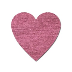 Pink  Denim Heart Magnet by snowwhitegirl