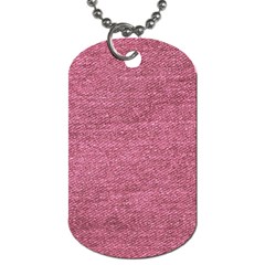 Pink  Denim Dog Tag (two Sides) by snowwhitegirl