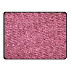 Pink  Denim Fleece Blanket (small) by snowwhitegirl