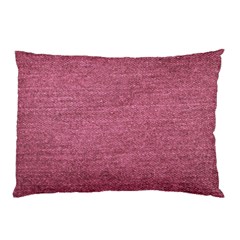 Pink  Denim Pillow Case (two Sides) by snowwhitegirl