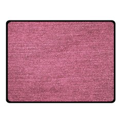 Pink  Denim Double Sided Fleece Blanket (small)  by snowwhitegirl