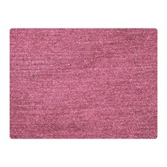 Pink  Denim Double Sided Flano Blanket (mini)  by snowwhitegirl