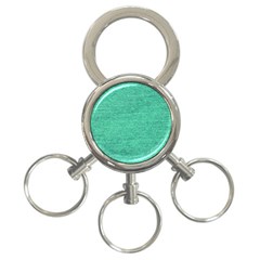 Green Denim 3-ring Key Chains by snowwhitegirl