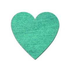 Green Denim Heart Magnet by snowwhitegirl